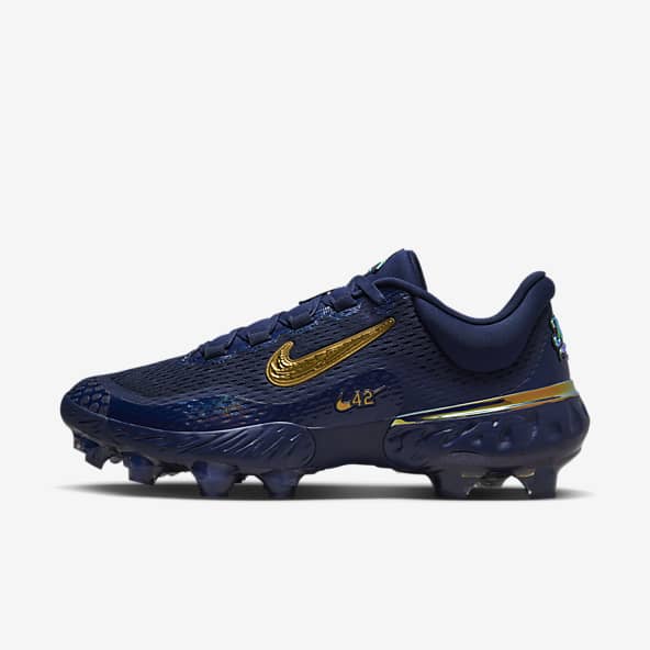 Blue and orange baseball cleats shop